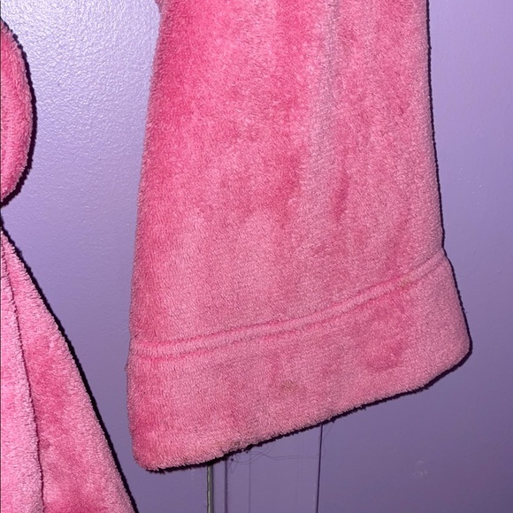 Victoria's Secret Pink Terry Plush Shortie Robe in Pink L EUC! - Picture 5 of 11